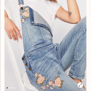 Free People Driftwood Olivia Overalls